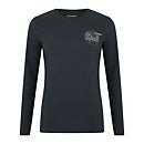 Women's Linear Landscape Long Sleeve T Shirt - Black