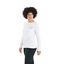 Women's Linear Landscape Long Sleeve T Shirt - White