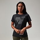 Linear Landscapre Long Sleeve T-Shirt für Damen - Schwarz