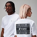 Unisex Aztec Block T Shirt - White
