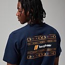 Unisex Aztec Block T Shirt - Dark Blue