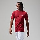 Unisex Skyline Lhotse T Shirt - Dark Red