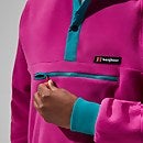 Unisex Polarplus Fleece Crew - Pink/Dark Turquoise