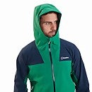 Men's Kember Vented Waterproof Jacket - Green / Blue