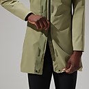 Omeara Lange Jacken für Damen - Grün