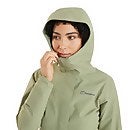 Women's Omeara Long  Waterproof Jacket - Green