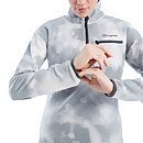 Women's Navala Fleece Half Zip - Light Grey / White