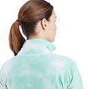 Navala Half Zip Fleece für Damen - Hellgrün/Weiß