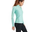 Women's 24/7 Long Sleeve Zip Base Layer - Light Green