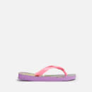 Havaianas Girls Top Fashion Flip Flops - Purple - UK 10-11 Kids
