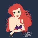 Disney Princess Colour Silhouette Ariel Hoodie - Navy