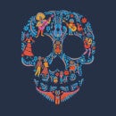 Coco Skull Pattern Hoodie - Navy