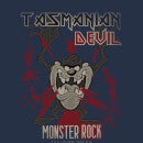 Sudadera con capucha Tasmanian Devil Monster Rock de Looney Tunes - Azul marino