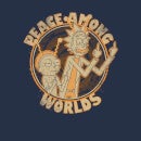 Rick and Morty Peace Among Worlds Hoodie - Navy