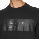 Calvin Klein Jeans Logo-Printed Cotton Sweatshirt - L