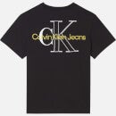 Calvin Klein Jeans Plus Cotton Two Tone Monogram T-Shirt - XXXXXL
