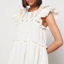 Sea New York Women's Thora Thread Pull Flutter Sleeve Tunic Dress - Cream - US 2/UK 6
