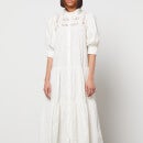Sea New York Women's Thora Thread Pull Long Sleeve Midi Dress - Cream