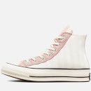 Converse Women's Chuck 70 Striped Terry Cloth Hi-Top Trainers - Egret/Pink Clay/Black - UK 7