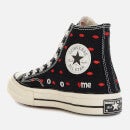 Converse Women's Chuck 70 Crafted With Love Hi-Top Trainers - Black/University Red/Egret - UK 3