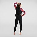 Women's Printed Long Sleeved Sun Protection Top Black/Pink