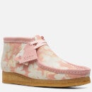 Clarks Originals Women's Secret Garden Wallabee Boots - Pink Floral - UK 3