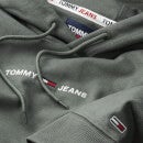 Tommy Jeans Men's Linear Logo Hoodie - Avalon Green - M