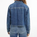 Calvin Klein Jeans Women's Cropped Dad Denim Shirt - Denim Medium