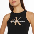 Calvin Klein Jeans Women's Seasonal Monogram Tank Dress - Ck Black - XS