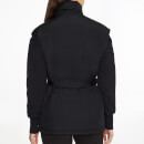 Calvin Klein Jeans Women's Monogram Belted Crinkle Gilet - Ck Black - XS