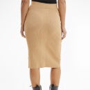 Calvin Klein Jeans Women's Badge Knitted Skirt - Tawny Sand