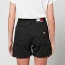 Tommy Jeans Women's Tjw Mom Shorts - Black - XS