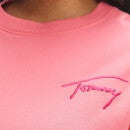 Tommy Jeans Women's Tjw Curve Tommy Signature Crew Sweatshirt - Garden Rose - 2XL