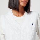 Polo Ralph Lauren Women's V Neck Sweater Vest - White