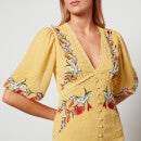 Hope & Ivy Women's The Juliana Dress - Yellow - UK 8