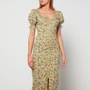 Hope & Ivy Women's The Chloe Midi Dress - Multi - UK 6