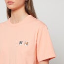 Maison Kitsuné Women's Double Fox Head Patch Classic T-Shirt - Peach
