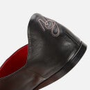 Mansur Gavriel Women's Square Toe Leather Loafers - Black/Flamma - UK 3