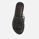 Mansur Gavriel Women's Mignon Leather Slide Sandals - Black - UK 3