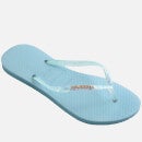 Havaianas Women's Slim Glitter Flourish Flip Flops - Nautical Blue - UK 5