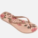 Havaianas Women's Slim Organic Flip Flops - Ballet Rose/Golden Blush - UK 3/4