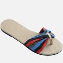 Havaianas Women's Saint Tropez Sandals - Beige/Navy - UK 3/4