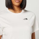 The North Face Women's Foundation Crop T-Shirt - Gardenia White - L