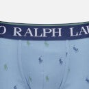 Polo Ralph Lauren Men's All Over Print Single Trunks - Blue Note - S