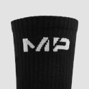 MP Ženske Essentials Crew čarape (3 pakovanje) - crne - UK 2-5
