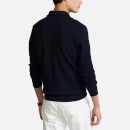 Polo Ralph Lauren Men's Custom Slim Fit Textured Long Sleeve Polo Shirt - Aviator Navy - S