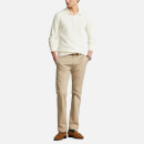 Polo Ralph Lauren Men's Custom Slim Fit Textured Long Sleeve Polo Shirt - Antique Cream - XL