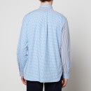 Polo Ralph Lauren Men's Custom Fit Stretch Poplin Shirt - Blue Multi Funshirt - S