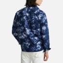 Polo Ralph Lauren Men's Garment Dyed Zipped Oxford Short Sleeve Shirt - Rl Navy Bleach Out - S