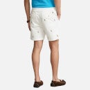 Polo Ralph Lauren Men's Stretch Twill Prepster Shorts- White Embroidery - M